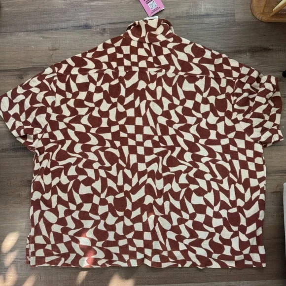 Lucy & Yak Santiago Shirt ORGANIC COTTON TOWELLING Amara Grid 2XL XXL - Picture 6 of 7